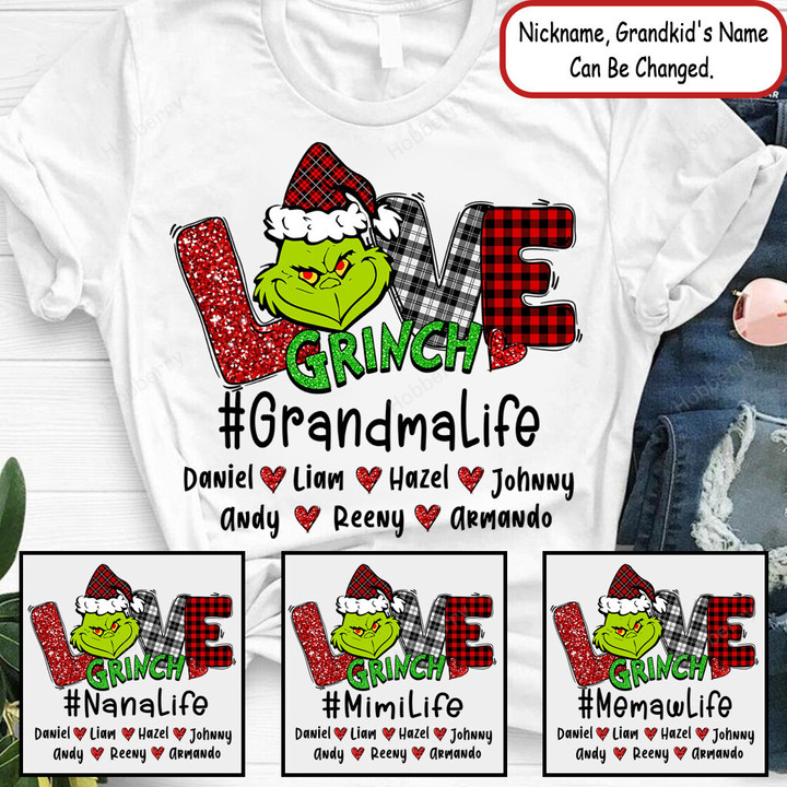 Personalized Love Grandma Life Christmas Shirt Gift For Grandma