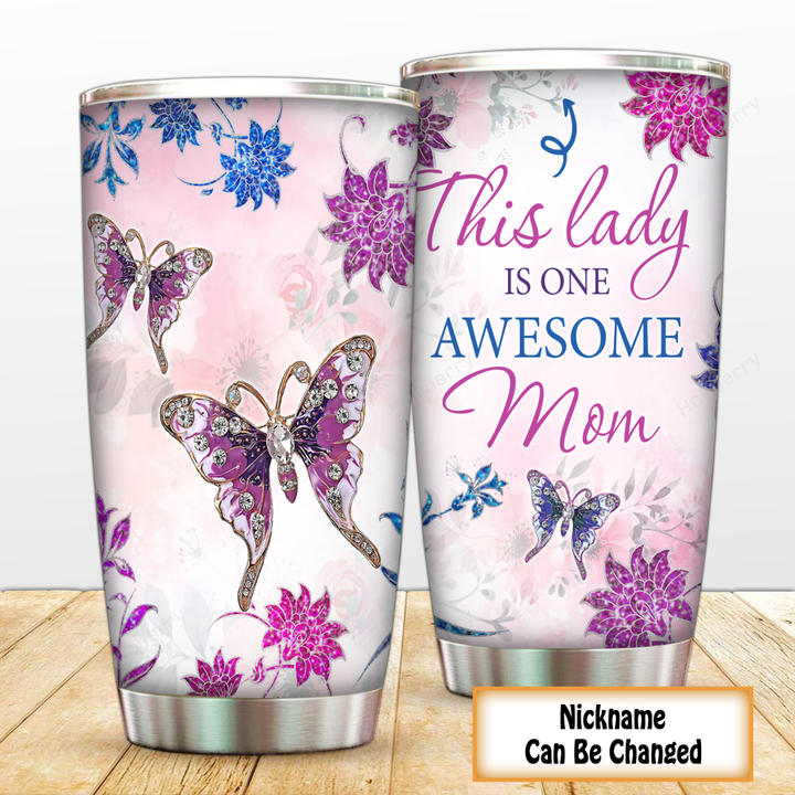 Personalized Mom Grandma Tumbler This Is One Awesome Mom Mother's Day Insulated Stainless Steel Tumbler 20oz / 30oz Gift For Mom Grandma