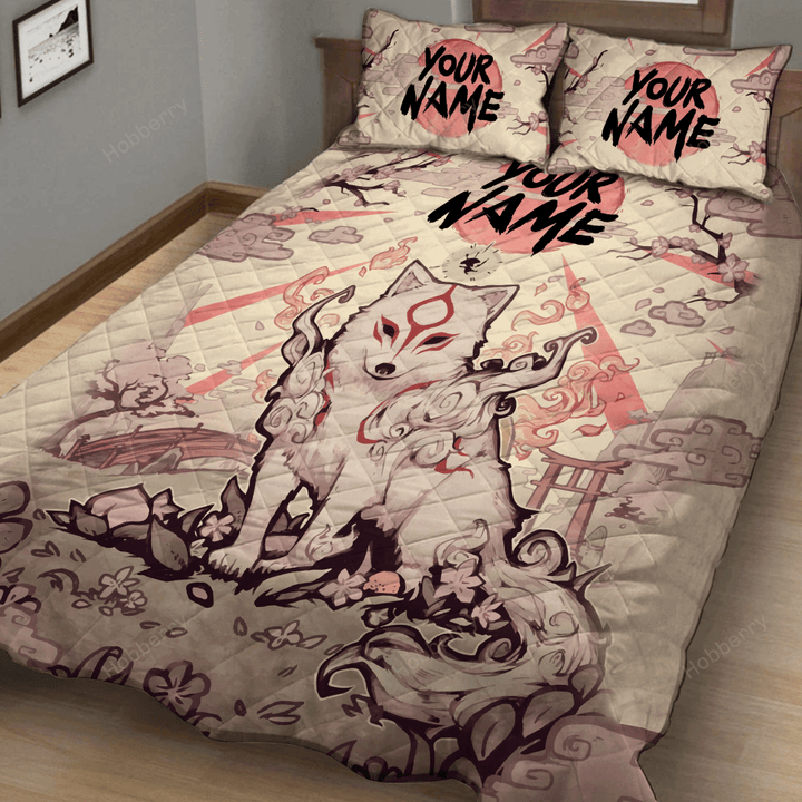 Okami-Customized 3D Quilt Bed Set
