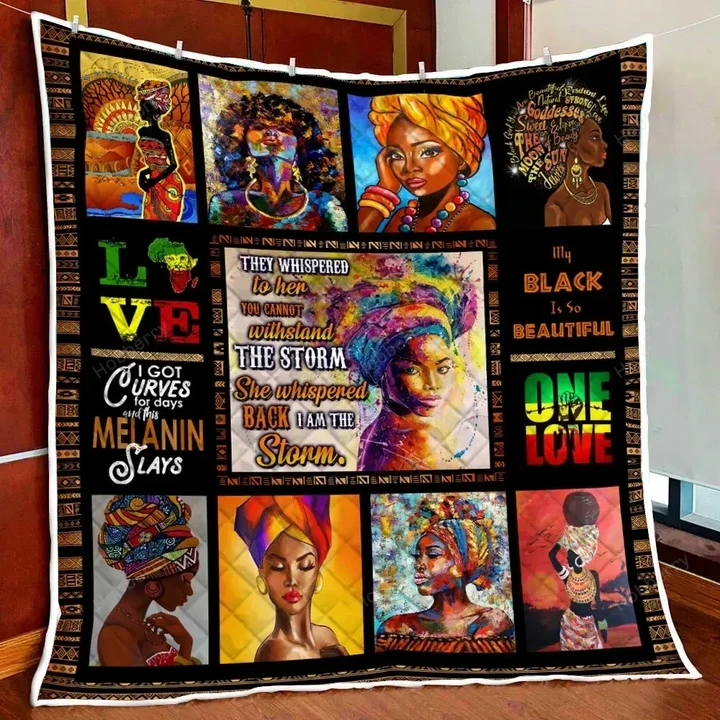 My Black Is So Beautiful Quilt Blanket Quilt Set Hobberry
