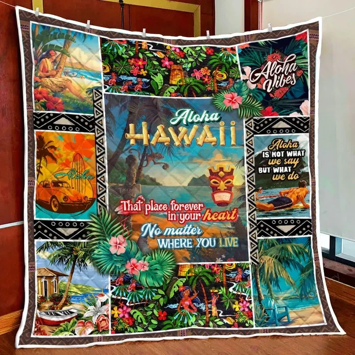 Aloha Hawaii That Place Forever In Your Heart Quilt Blanket Quilt Set Hobberry