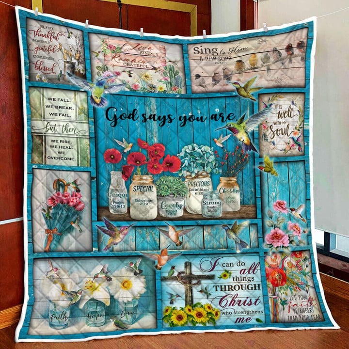 God Says You Are Quilt Blanket Quilt Set Hobberry