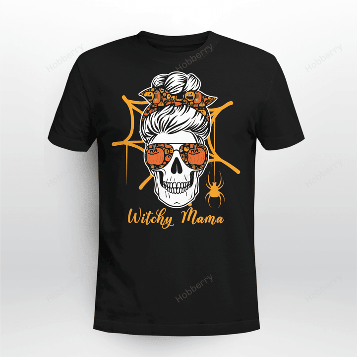 Witchy Mama Halloween T-shirt Gift For Mom