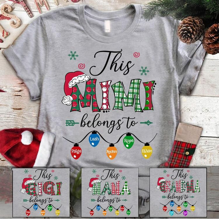 Personalized This Mimi Belongs To Christmas Shirt