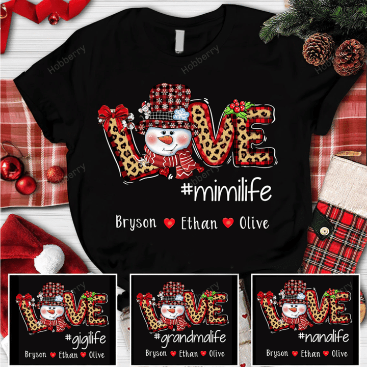 Personalized Love #Grandma life 2021 Shirt Gift For Grandma