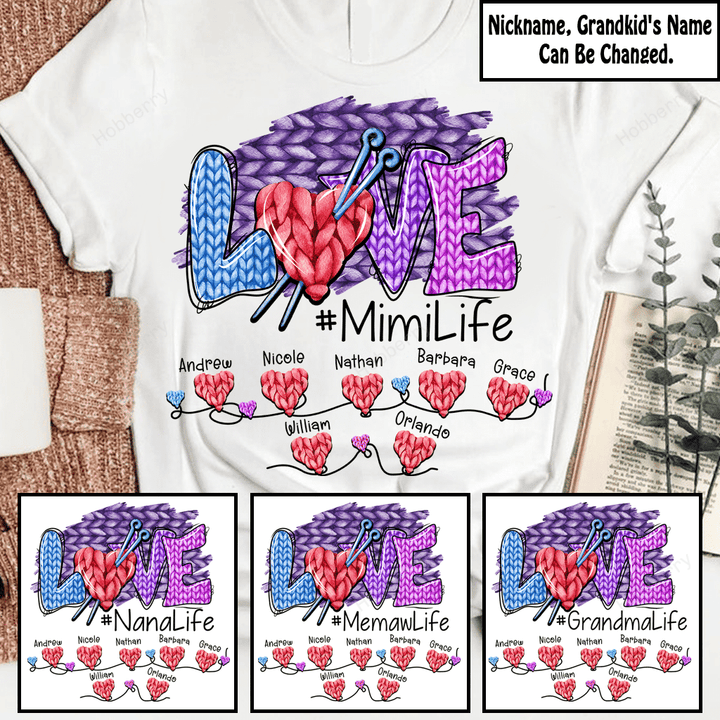 Personalized Love Grandma Life Shirt Gift For Grandma