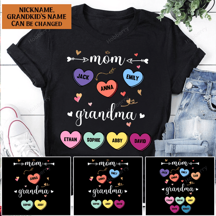Personalized First Mom Now Grandma Shirt Gift For Grandma