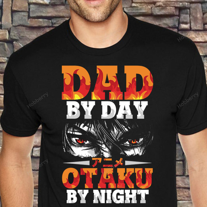 Otaku Gamer Dad Shirt Dad by Day Otaku by Night Fathers Day Gift For Dad