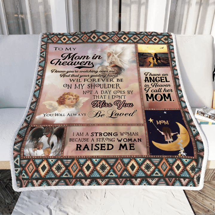 To My Mom In Heaven 3D Throw Blanket Hobberry