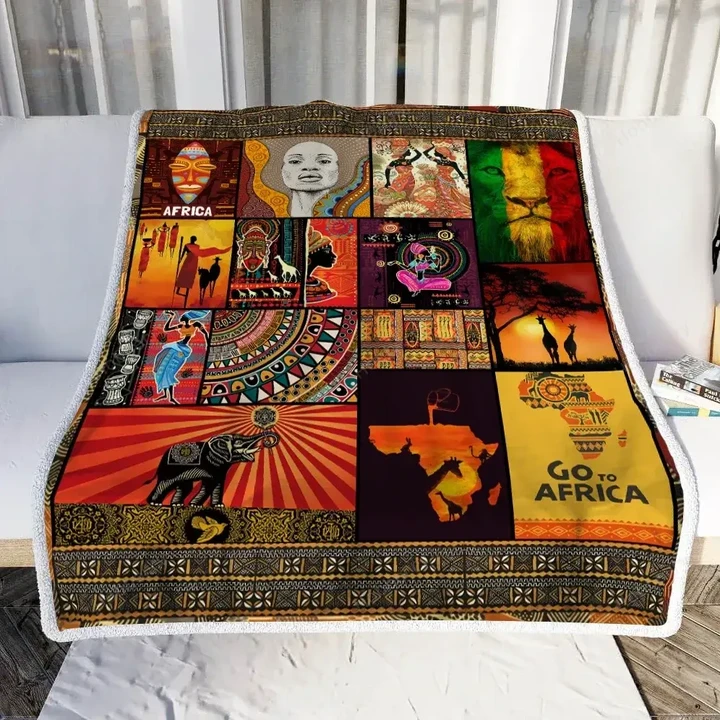 African Culture Throw Blanket Hobberry
