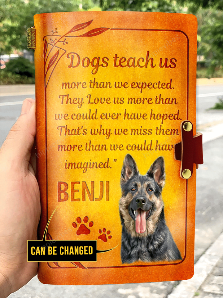Dogs Teach Us More Than We Expected - Customized Vintage Journal