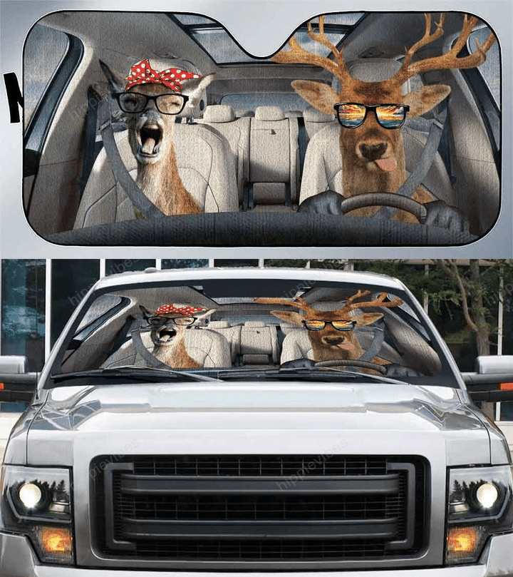 Deer Car Sunshade 57 X 27.5