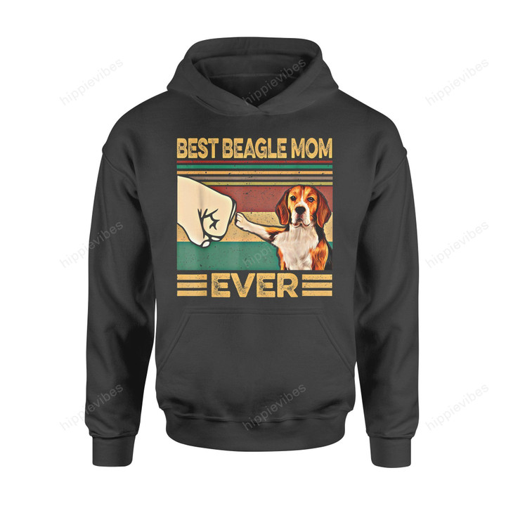 Dog Gift Idea Best Beagle Mom Ever T-Shirt - Standard Hoodie S / Black Dreamship