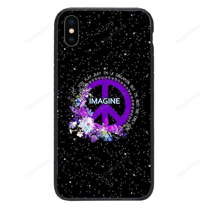 Custom Glass Phone Case Cover You May Say Im A Dreamer Iphone / X Collection