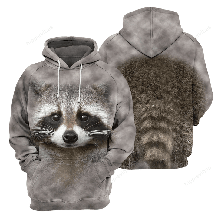 Raccoon 3D All Over Printed Hoodie