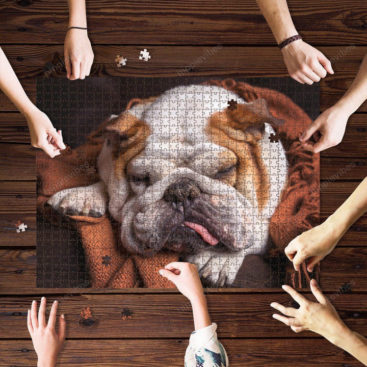 Bulldog Face Jigsaw Puzzle