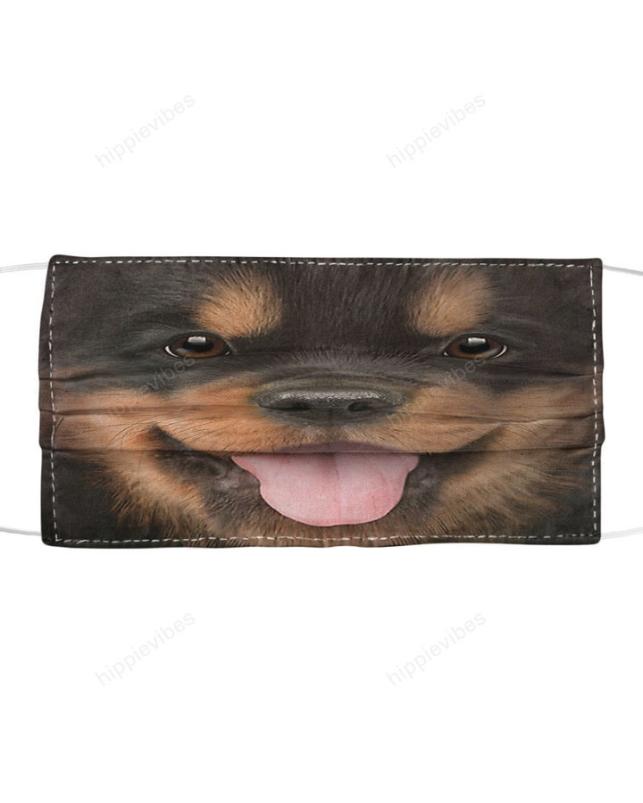 Rottweiler Puppy Face Mask Cloth