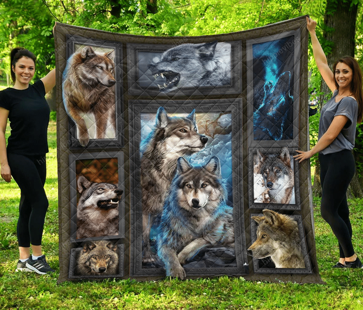 Wolves 3D Quilt Blanket