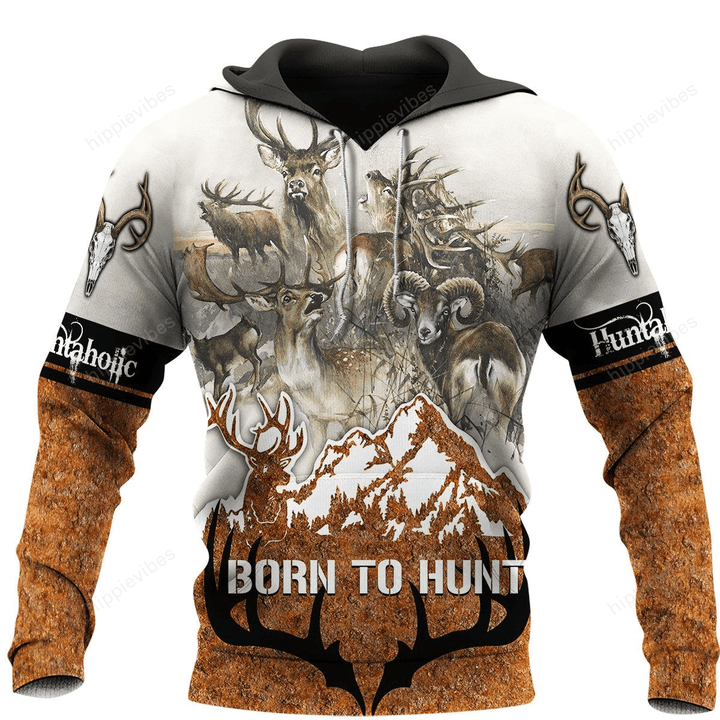 Born To Hunt All Over Printed Hoodie HPV01