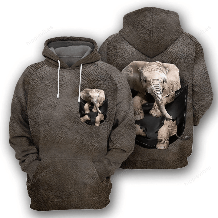Elephant - 3D All Over Printed Hoodie