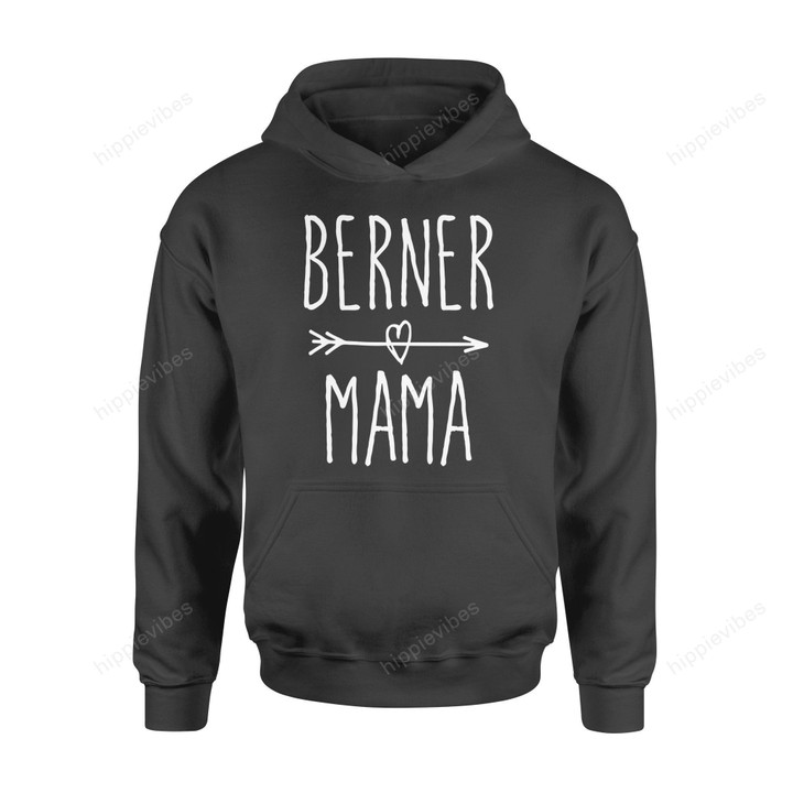 Dog Gift Idea Bernese Mountain Mom Cute Mama T-Shirt - Standard Hoodie S / Black Dreamship