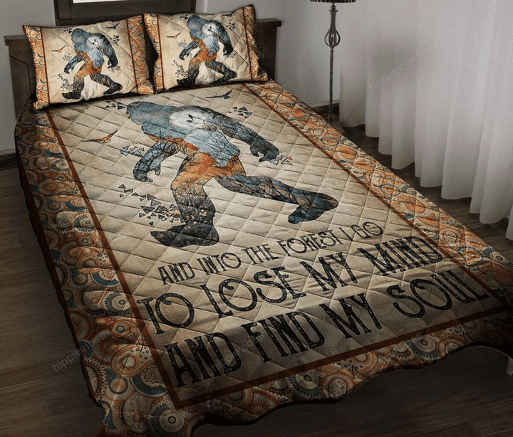 Bigfoot Into The Forest - Quilt Bedding Set