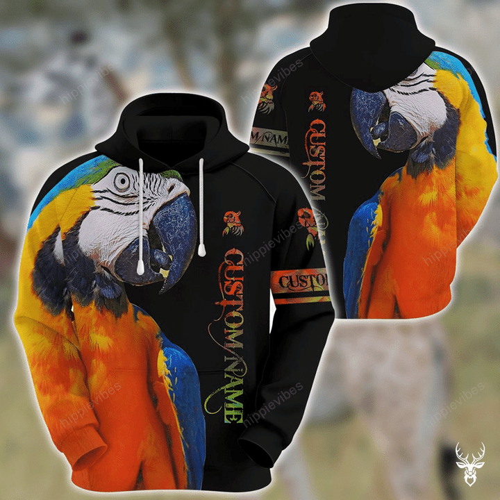 Parrot Customize All Over Printed Hoodie