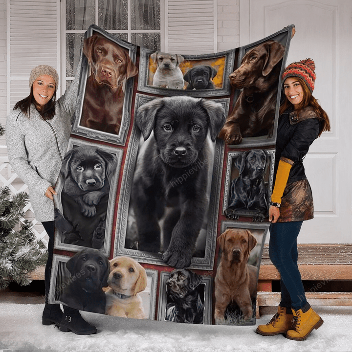 Labrador 3D Fleece Blanket