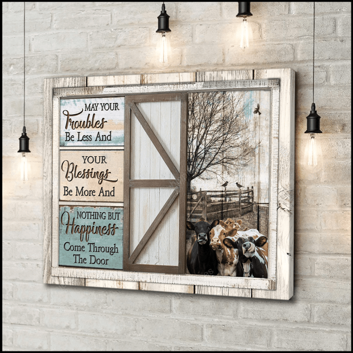 Bless The Food Before Us The Family Beside Us And The Love Between Us Flowers And Hummingbirds Farm Farmhouse Canvas Wall Art Decor
