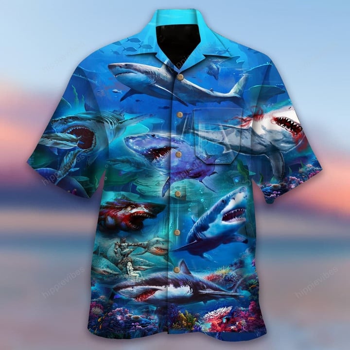 Shark Assassin Style Hawaiian Shirt RE