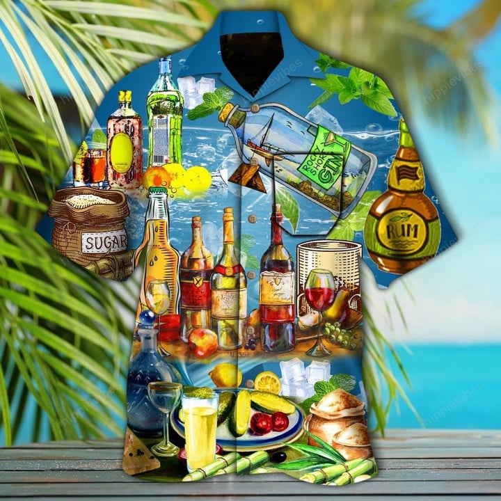 Strong Like Rum, Better With Rum Hawaiian Shirt - RE