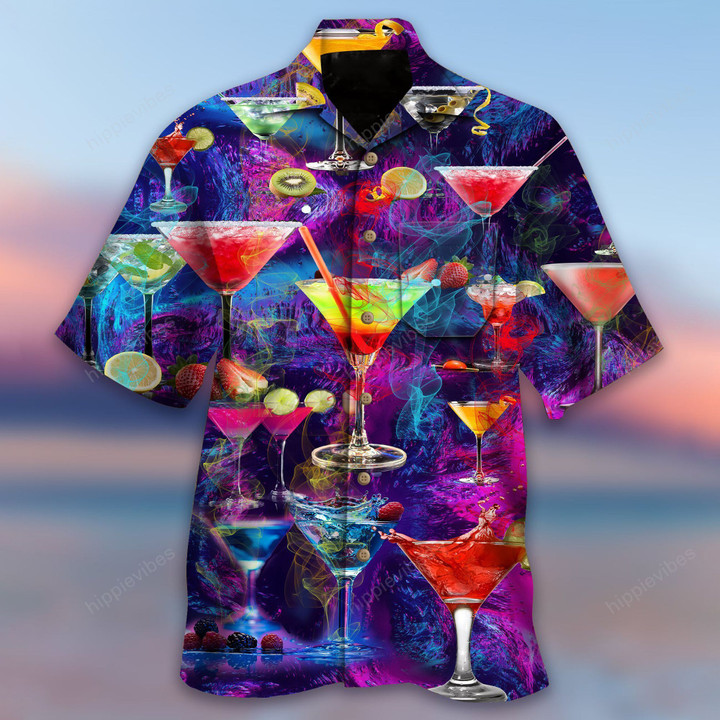 A Martini Shaken Not Stirred Hawaiian Shirt - RE
