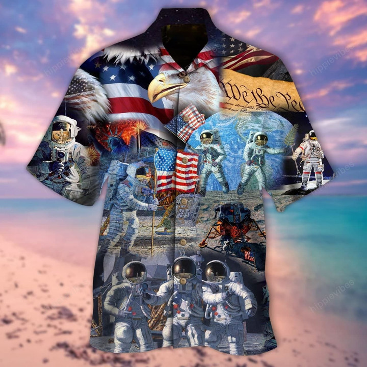 Astronaut Independence Day Hawaiian Shirt - RE
