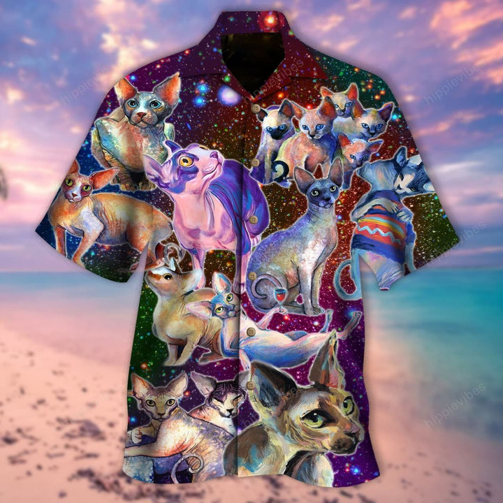 Life Is Better With A Sphynx Cat Unisex Hawaiian Shirt - RE
