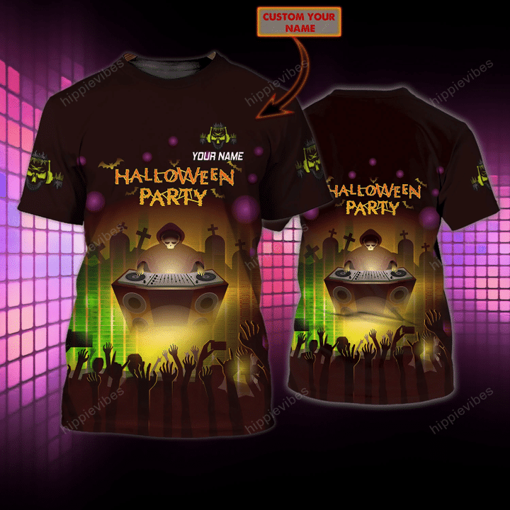 I'm A DJ & Let's Join With Me At Halloween Party Custom T-shirt
