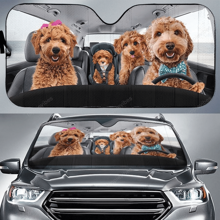 Goldendoodle Car Sunshade HPV01
