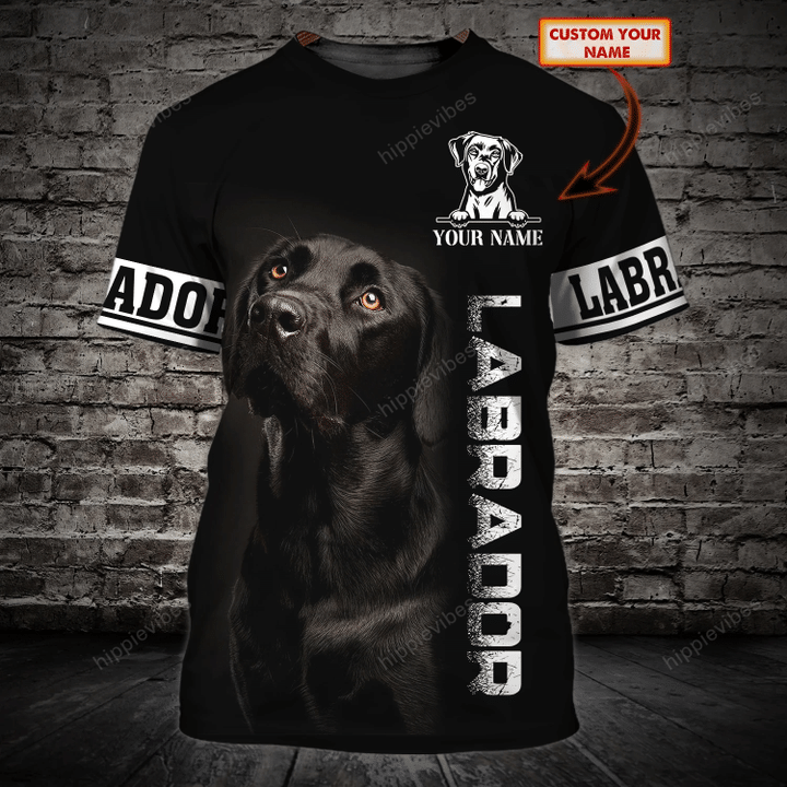Black Labrador V1 Custom T-shirt