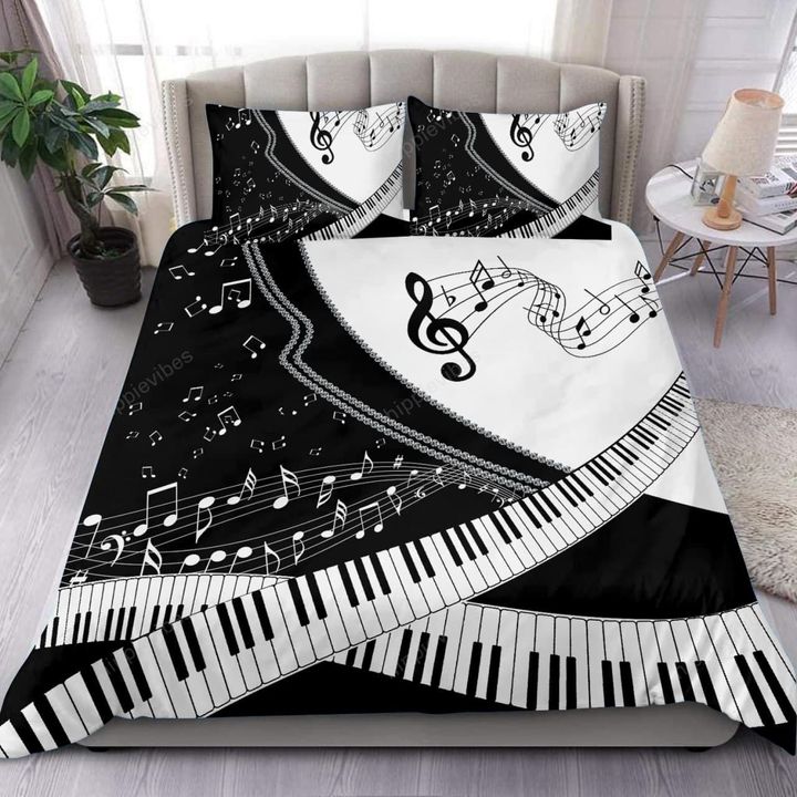 This Is My Happy Place Piano Bedding Set RE