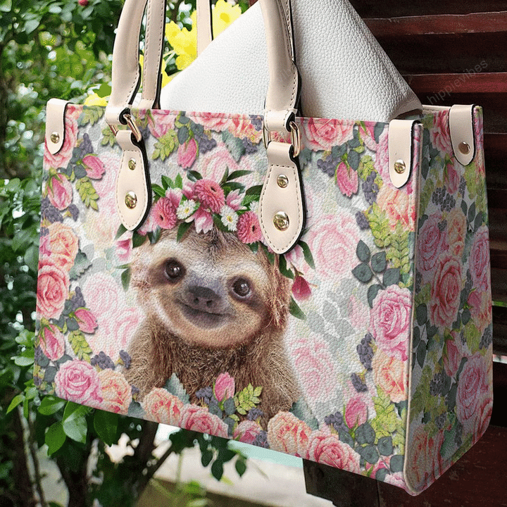 Sloth Leather Bag Floral AV0001465