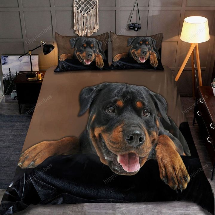 Rottweiler 3D All Over Printed Bedding Set RE