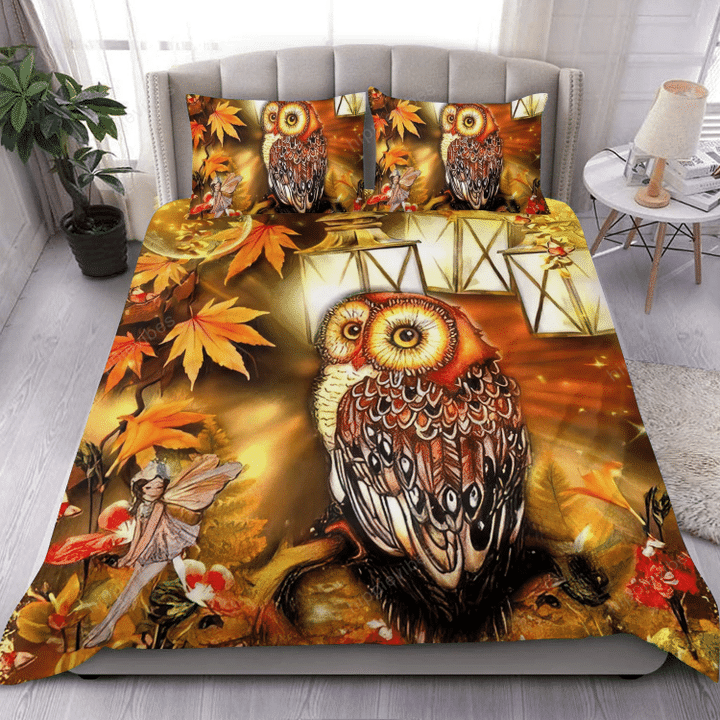 Owl All Over Printed Bedding Set