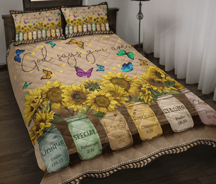Sunflower - Butterfly Quilt Bed Set Twin