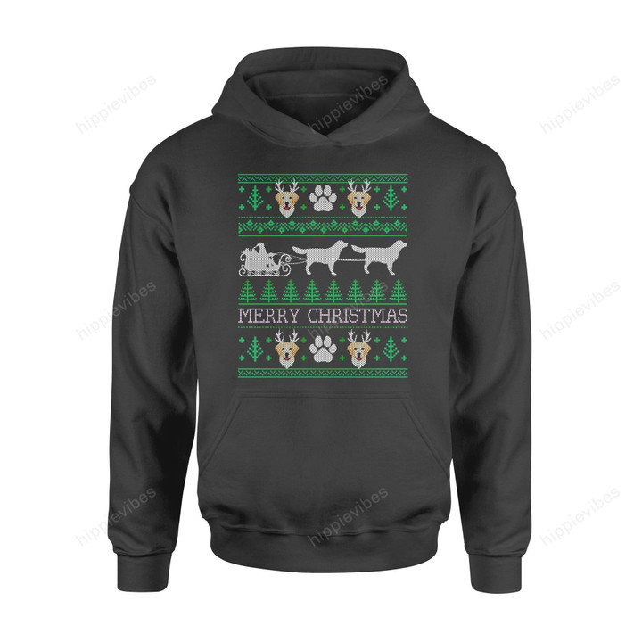 Dog Christmas Gift Idea Funny Labrador Retriever Lovers T-Shirt - Standard Hoodie S / Black
