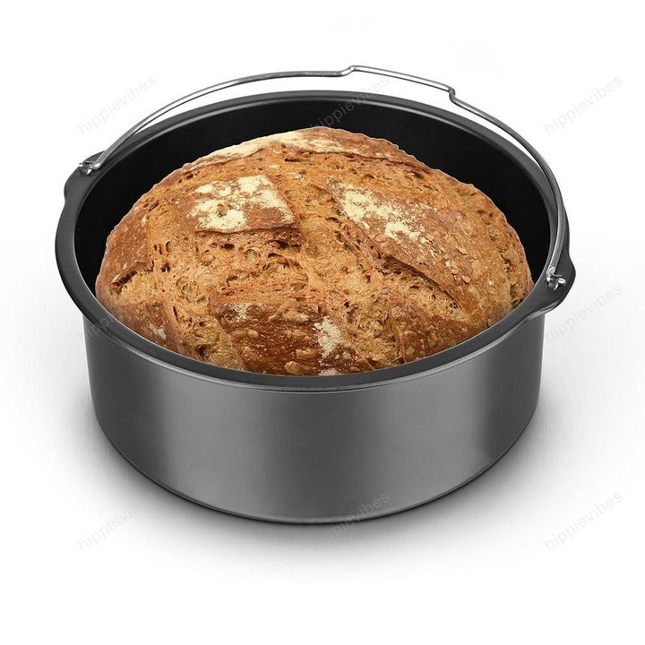 7Pcs/set 3.5 To 5.8Qt Home Air Fryer Accessories Universal Pizza Pan Basket Baking Double Layer