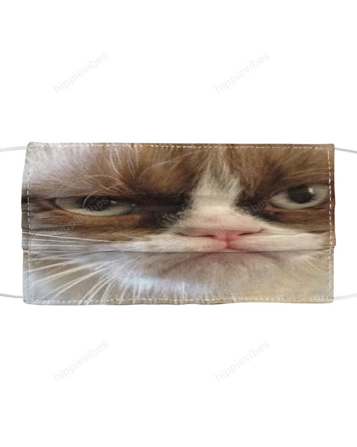 Grumpy Cat Face Mask Cloth