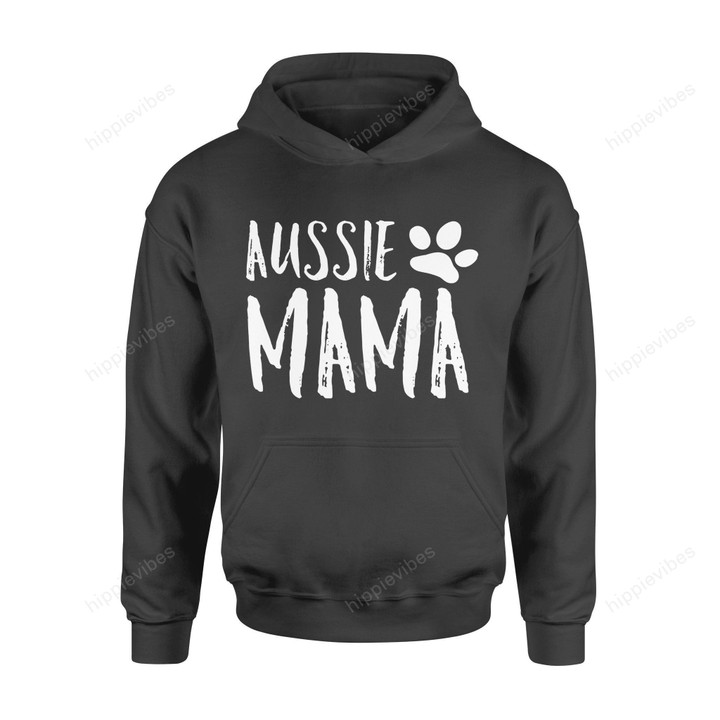 Dog Gift Idea Australian Shepherd Aussie Mom T-Shirt - Standard Hoodie S / Black Dreamship