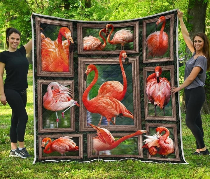 Flamingo Quilt Blanket