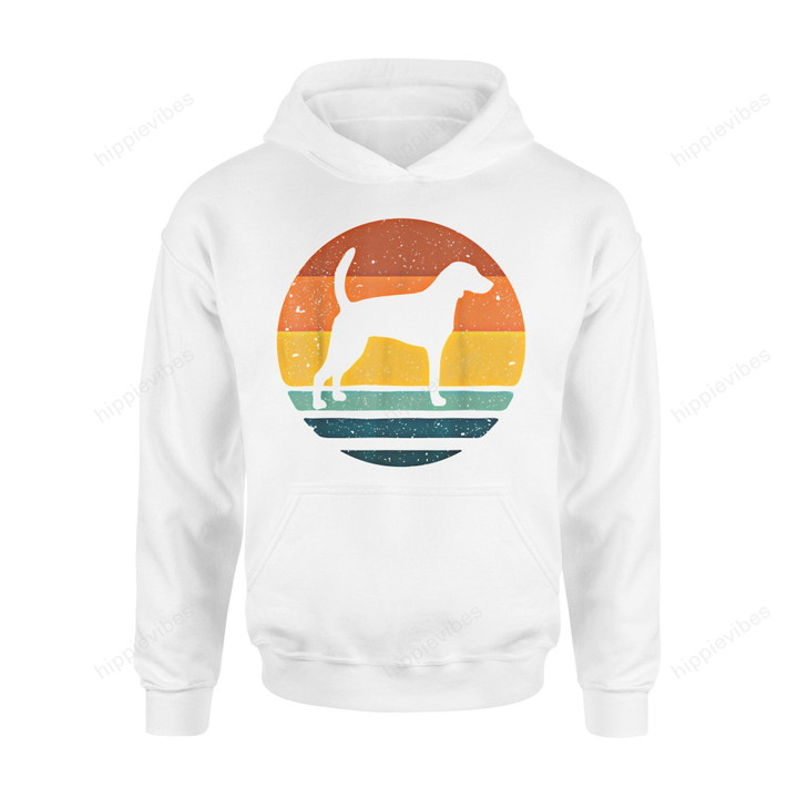 Dog Gift Idea American Foxhound Vintage Retro T-Shirt - Standard Hoodie S / White Dreamship