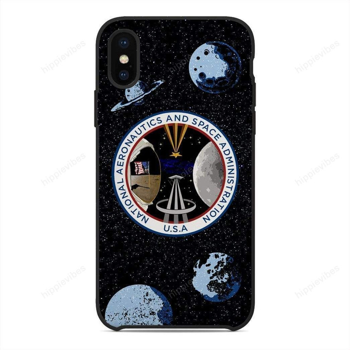 3D National Astronaut Day Custom Glass Phone Case Cover Iphone / X Collection