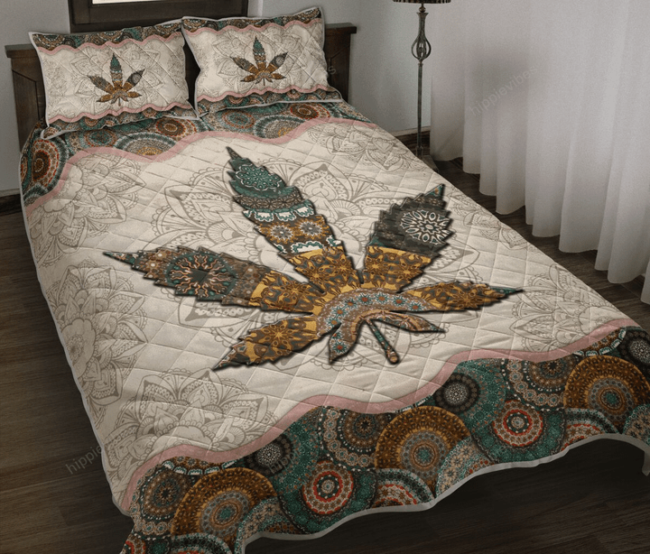 Cannabis Quilt Bed Set Twin